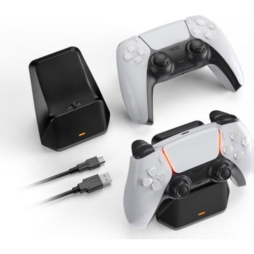 For PS5 Gamepad USB to Type C Charger For PS5 Controller Single Charger Wireless Bluetooth-compatible Controller Single Charger