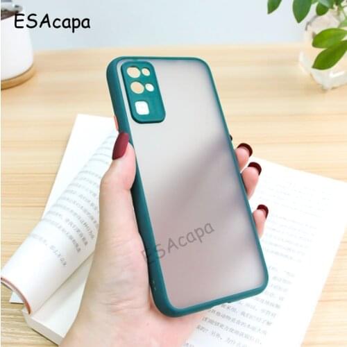 Protection Lens Matte Candy Color Phone Case For Huawei P40 Pro Y9A Y6P Y7P P40 Lite Nova 7 Translucent Shockproof Back Cover