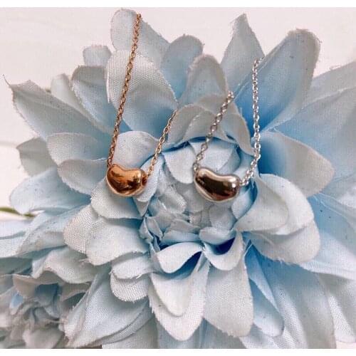 Womens Classic Charm Little Pea Pendant S925 Sterling Silver Necklace Original Brand High Quality Jewelry Logo Holiday Gift