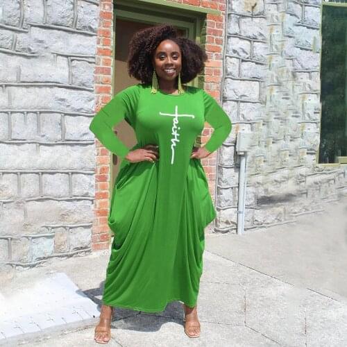 Autumn Women Dresses Summer 2021 Plus Size 5xl Wholesale Solid Casual Pockets Bodycon Elastic Streetwear Maxi Dress Dropshipping