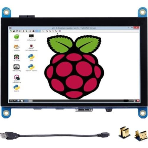 Raspberry Pi 5 inch USB Display 5'' Touch Screen 800*480 LCD Monitor for Raspberry Pi 4 3 Model B Pi 4B 3B 3B