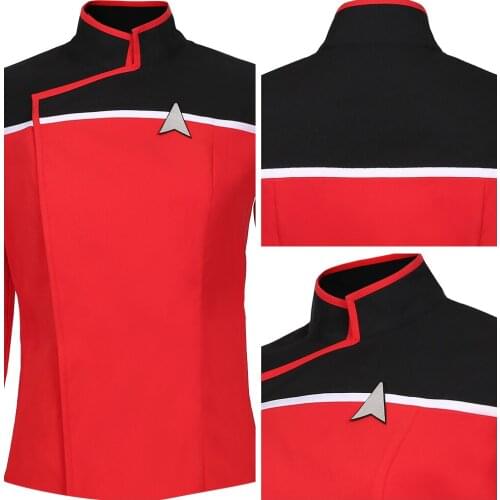 Star cosplay Trek: Lower Decks Season 1-Men‘s Uniform Cosplay Costume Shirt Top Only men women uniform clothes