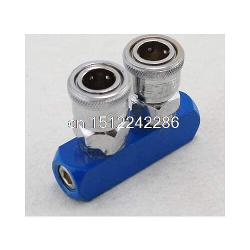 1PCS Pneumatic 2 Way Air Hose Quick Coupler Socket Connector Pipe Fitting