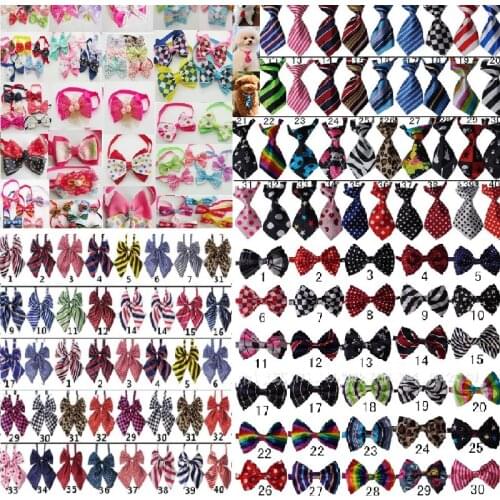 100pc/lot Hot sale Colorful Pet Dog puppy Tie Bow Ties Cat Neckties Dog Grooming Supplies for small middle big dog 4 model GY166
