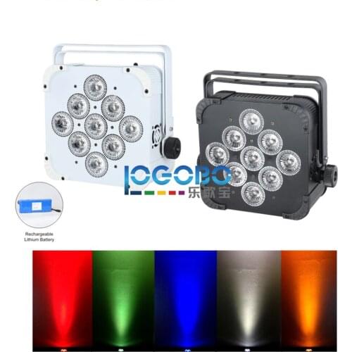 2pcs/lot LED Uplight Battery Powered Wireless DMX Par Can 9x15W RGBAW Wedding Party Stage DJ Church Theatre Decorative Effect Up