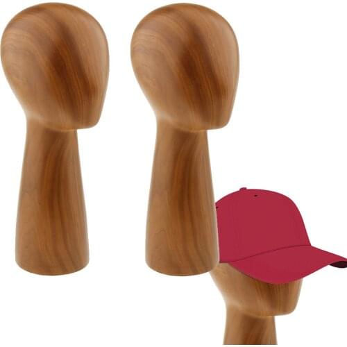 2pcs Premium Mannequin Head Model Hair Wigs Caps Hat Display Holder Stand