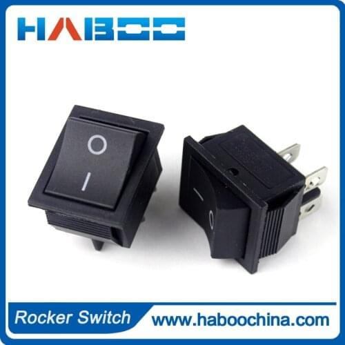 5pcs packing shipping free mini automation boat switch 15A250VAC electric rocker switch 4pins 2positions on-off
