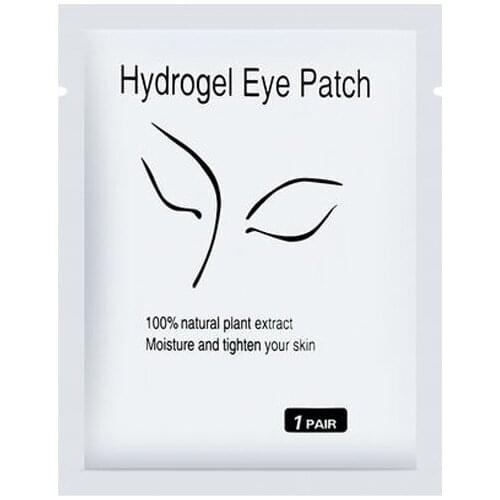50 Pairs Under Eye Eyelash Extension Gel Patches Kit Lint Free Eye Mask Pads 100% Natural Hydrogel Lash Supplies Beauty Tool