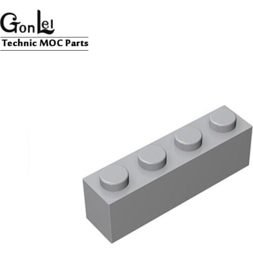 60Pcs/Lot MOC Bulk Bricks 1X4 Building Blocks Parts Compatible with 3010 Bricks 1 x 4 Creative Educational DIY Toys For Kids