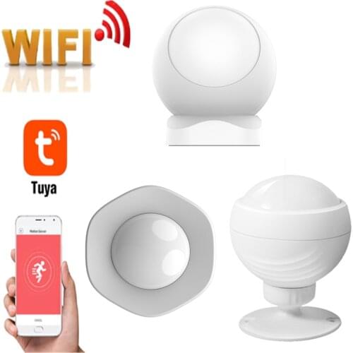 Tuya WIFI PIR Motion Sensor Hole-free Installation Human Body Sensor Body Wireless Infrared Detector Alexa Smart Home PIR Motion