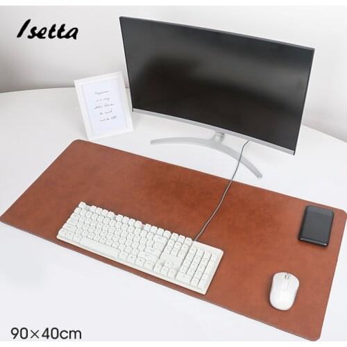 Large Mouse Pad PU Leather Suede Desk Mat Computer Keyboard Large Size Mouse pad