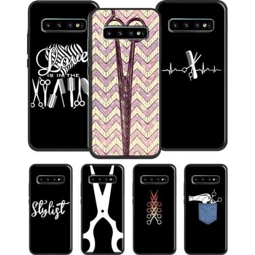 Hair Stylist Scissors Case For Samsung Galaxy S10 Lite S8 S9 S20 Plus S10e Note 20 Ultra Note 8 9 Note 10 Lite