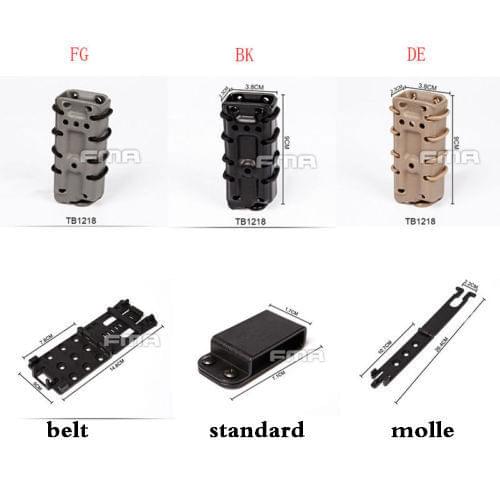 FMA Scorpion Pistol Mag Single Pouch 9mm Carrier For Molle/Belt/Standard TB1218