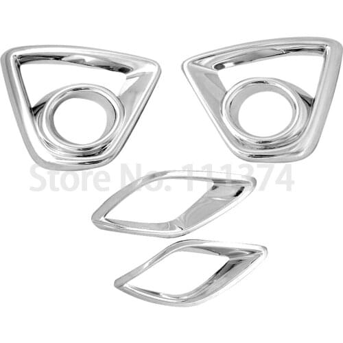 For Mazda CX5 CX-5 2013 2014 2015 2016 Front Rear Fog Lights Cover Frame Trim ABS Plastic Chromium Decoration Styling