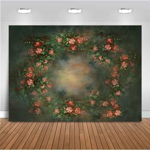 Photography backdrop newborn kids flower oil painting background for photo booth studio abstract texture photo background studio