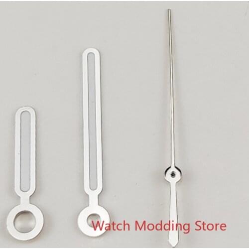 HOT Silver Watch Hands Copper Fit MIYOTA8215 DG2813 Mov't For Nautilus Style Watch Super Green Luminous