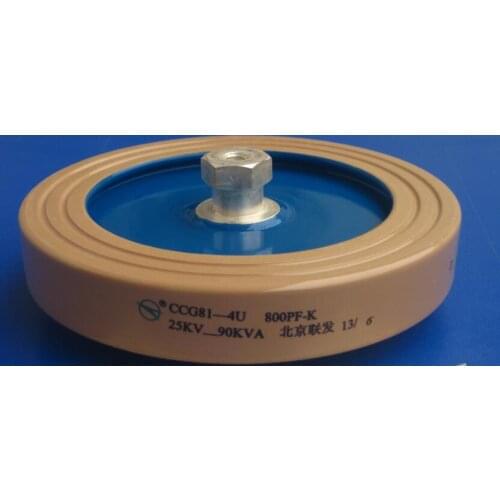 Round ceramics Porcelain high frequency machine new original high voltage CCG81-4U 800PF-K 25KV 90KVA