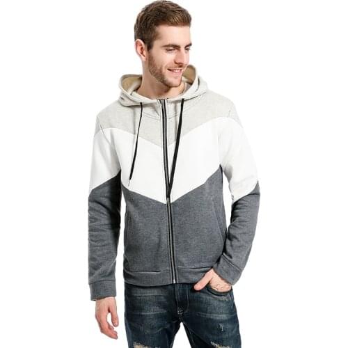 Men Streetwear Three color stitching Splice Hoodies Streetwear Fashion Hoody Long Sleeve Hoodies Brand Hoodie