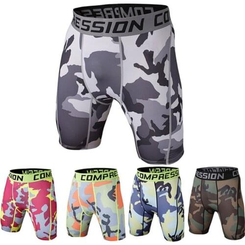 Mens Quick Dry Gyms Motocross Summer Fitness Leggings Motorcycle Slim Shorts Male Sport Shorts Men Compression Running Tights