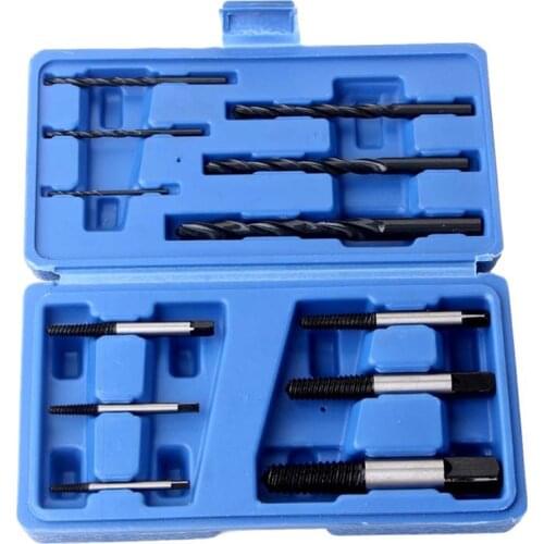 12Pcs Screw Extractor Damaged Nut Screw Bolt Stud Remover Drill Bit Set Broken Speed Out Bolt Extractor Bolt Stud Remover Tool