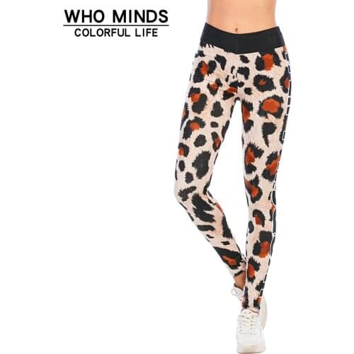 Sexy Fitness Leggings Women Workout Leggins Mujer Printing Leopard Elasticity Legging anti cellulite Push Up Pants Slim legins