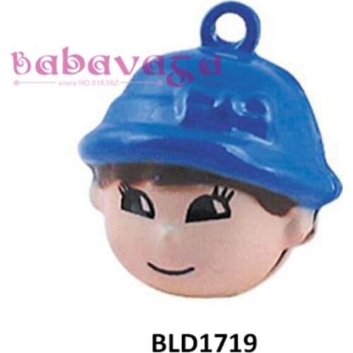 Cartoon Cute Boy Head Bell Charms Pendant Jewelry Accessories