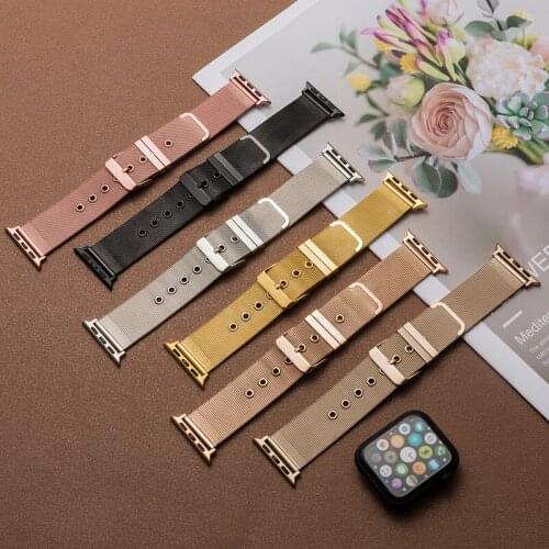 Bracelet For Apple Watch Band Milanese 38mm 40mm 42mm 44mm Stainless Steel Apple iWatch Strap Series 1 2 3 4 5 Watchband
