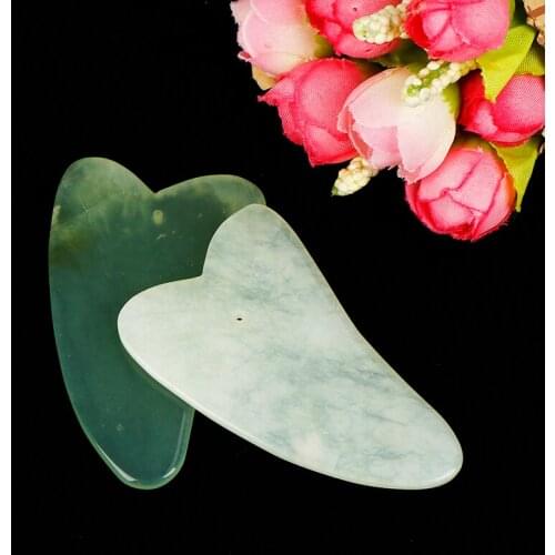 1PCS Traditional Physical Guasha Jade Board Scraping Scraper Tool SPA Salon Body Massager Beauty Health Care Tools