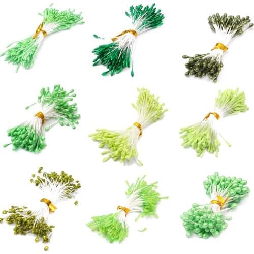 Mixed Green Flower Cherry Stamen Berries Bundle 6/10/12/60/70/90/144pcs DIY Christmas Wedding Cake Gift Box Wreaths Decor