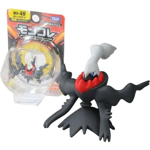 TAKARA TOMY Genuine Pokemon Sword Shield Anime Figures Darkrai MS-49 Action Figure Collection Model Toys Gifts for Children