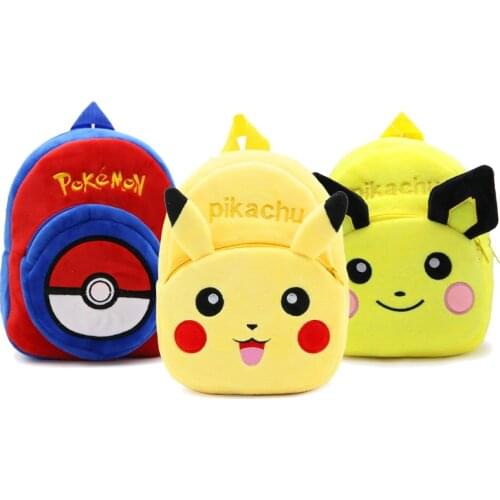 TAKARA TOMY Pikachu Backpack Pokemon Baby Bag School Shoulder Bag Boy Girl Children Teenagers Pokemon Pocket Monster Bag
