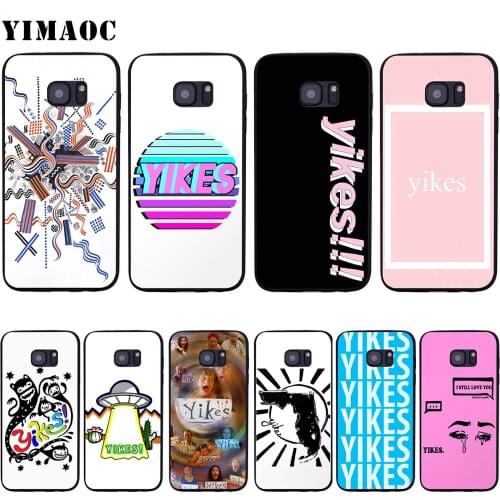 YIMAOC YIKES Case for Samsung Galaxy A7 A8 A9 A10 A20 A30 A40 A50 A70 M10 M20 M30 S10e J6 Plus