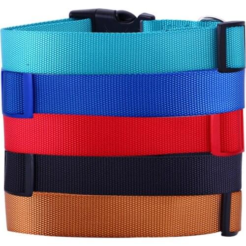 YVYOO Nylon Pet Dog Collar For Puppy Cat Chihuahua Small and Medium dog Dog Neck Strap Adjustable 7 Colors S M L