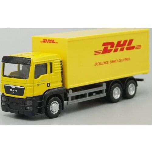 1:64 Diecast Car Model MAN DHL Container Truck Vehicle