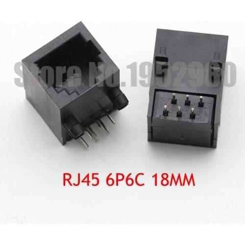 100PCS Network Socket 1*1 56A 18MM Internet Adapter Connector