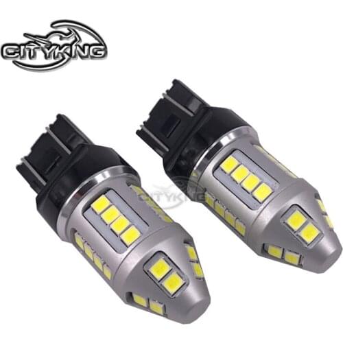 2Pcs/lot T20 7443 led W21/5W 30smd 2835 LED 30W Brake signal Turn Tail Light Bulb DC12-24V Bulb Replacement Car Light Source