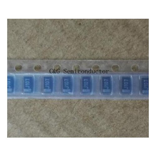 20PCS 6.3V 6V 100UF A 107 J 3216 Chip SMD Tantalum Capacitor Capacitors black