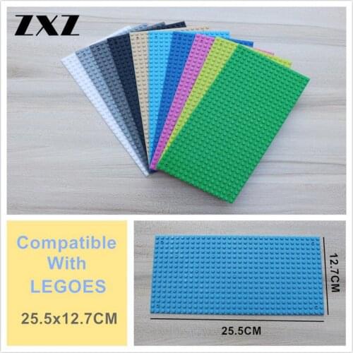 5 PIECES Single Side Baseplate City Building Small Bricks 16*32 Dots Suitable for Childrens Gift Base Plates Kids Friends