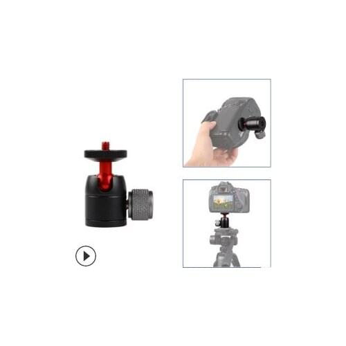 Aluminum Alloy Tripod ballhead Mini Ball Head For Table Tripod for Led Light for Monitor Maximum Load 3kg