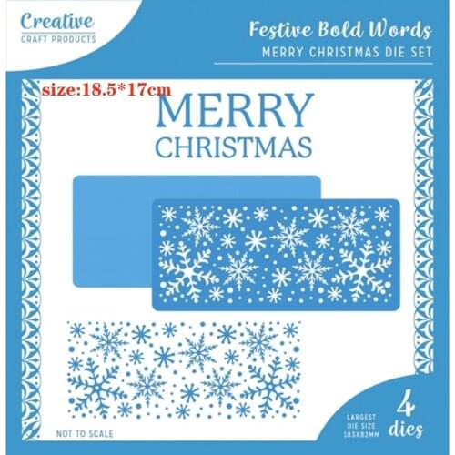 CH 2021 New Arrival Presell MERRY CHRISTMAS SET Metal Cutting Dies 3D DIY Scrapbooking Carbon Sharp Craft Die Photo Invitation