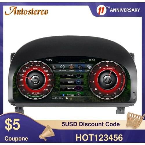 Android 9.0 Digital Cluster Virtual Cockpit For Toyota Alphard Vellfire 20 2007-2014 Display Multimedia Player Speed Screen IPS