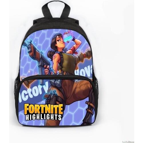 Kid Backpack Child Fortnites Bookbag Fortress Night Anime Knapsack Kindergarten Cartoon Nylon Rucksack Boy Men Printed Schoolbag