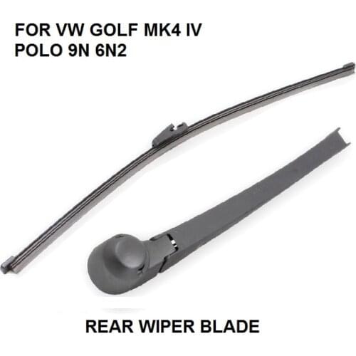 FOR VW GOLF MK4 IV POLO 9N 6N2 REAR WINDSCREEN WIPER ARM AND BLADE SET BRAND NEW
