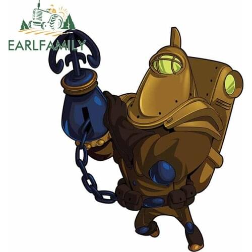 EARLFAMILY 13cm x 11.3cm for Treasure Knight Car Stickers Waterproof Decoration Camper Custom Printing Decal for Vehicle Bumper