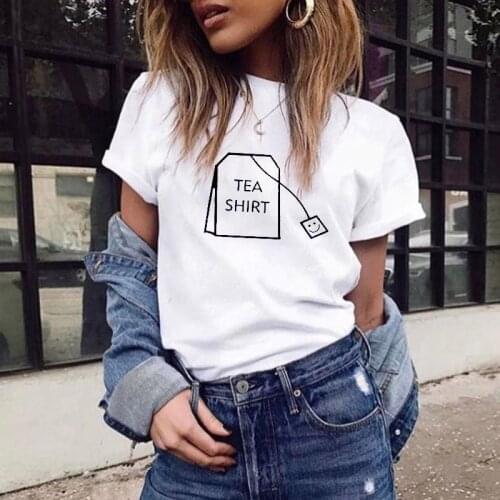 O-neck Short sleeve Tshirt Lady Letter Tea Shirt Cute Printed T-shirt Simple T shirt Summer Womens T-shirt