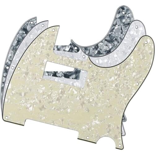 3pcs Tele Guitar Pickguards Mini Humbucker Pickguard Pearl Color for USA/Mexico Standard Tele Guitar Style Parts