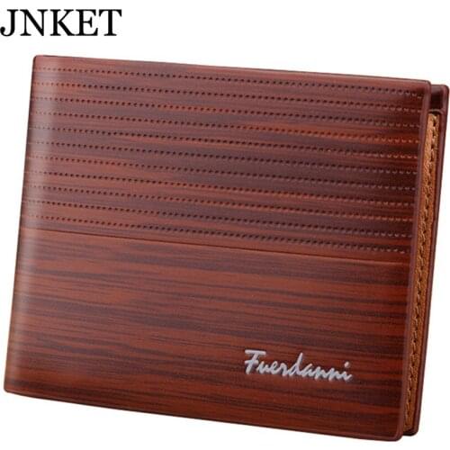 JNKET New Casual Mens Wallet PU Leather Billfold Coins Purse Cards Holder Clutch Wallet Multi-card wallet