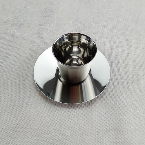 Coffee cup food grade stainless steel coffee container powder cup powder bowl coffee machine accessories tray cup