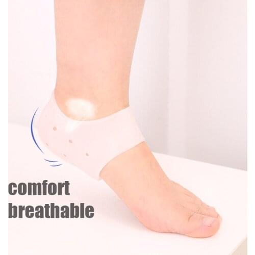 2Pcs New Silicone Feet Care Socks Moisturizing Gel Heel Thin Socks with Hole Cracked Foot Skin Care Protectors Foot Care Tool