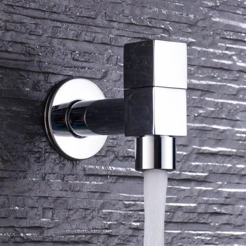 Brass Garden Faucet Wall Mounted Outdoor Bibcock Garden Wash Basin Mop Washing Machine WC Faucet Retro Faucet